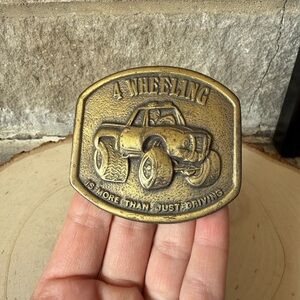 4 Wheeling Is More Than Just Driving - Vintage Truck Belt Buckle